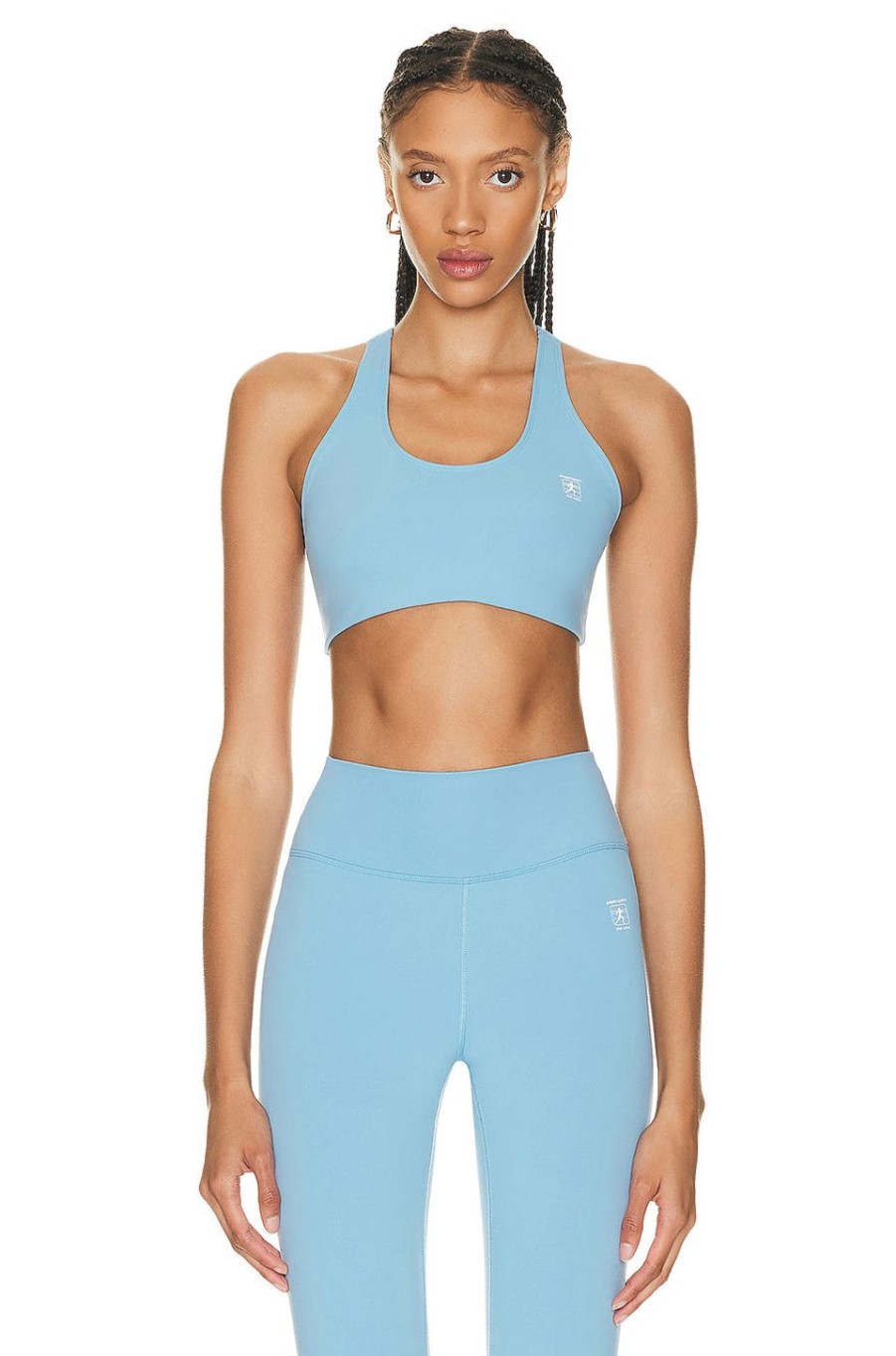 Women Sporty & Rich Activewear | Runner Sports Bra Atlantic & White