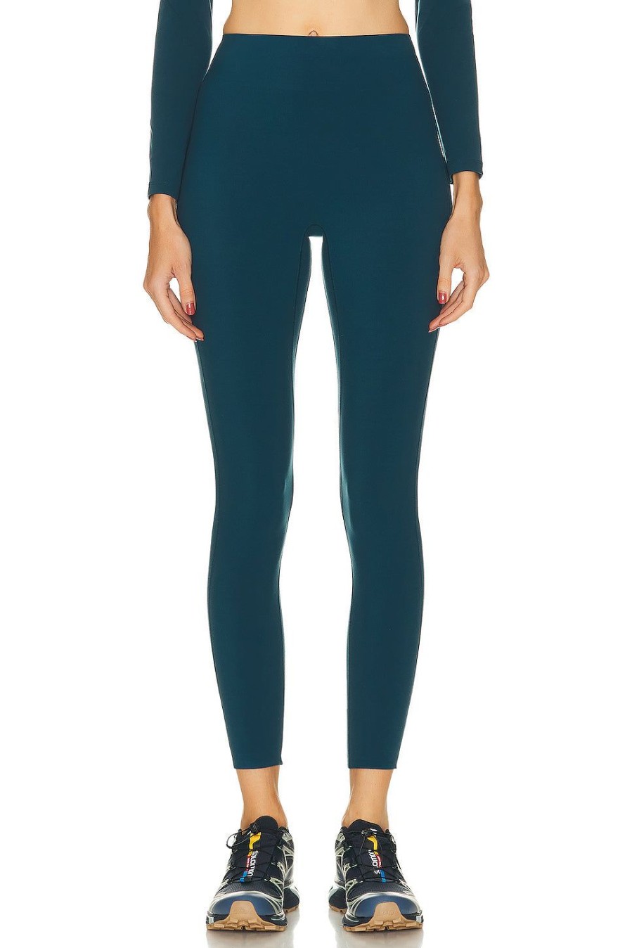 Women Le Ore Activewear | Bella Bonded Legging Reflecting Pond