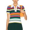 Women Casablanca Sweaters & Knits | Short Sleeve Polo Shirt Multi