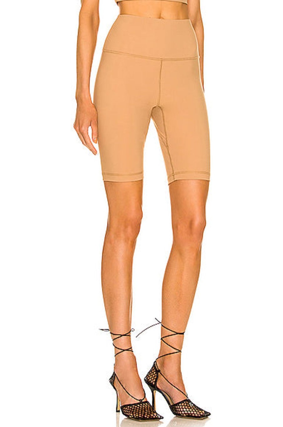 Women WARDROBE.NYC Shorts | Bike Short Camel