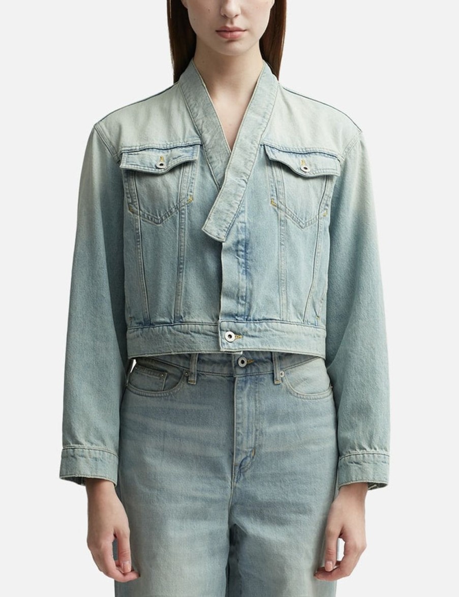 Women Kenzo Jackets & Coats | Denim Kimono Jacket Blue