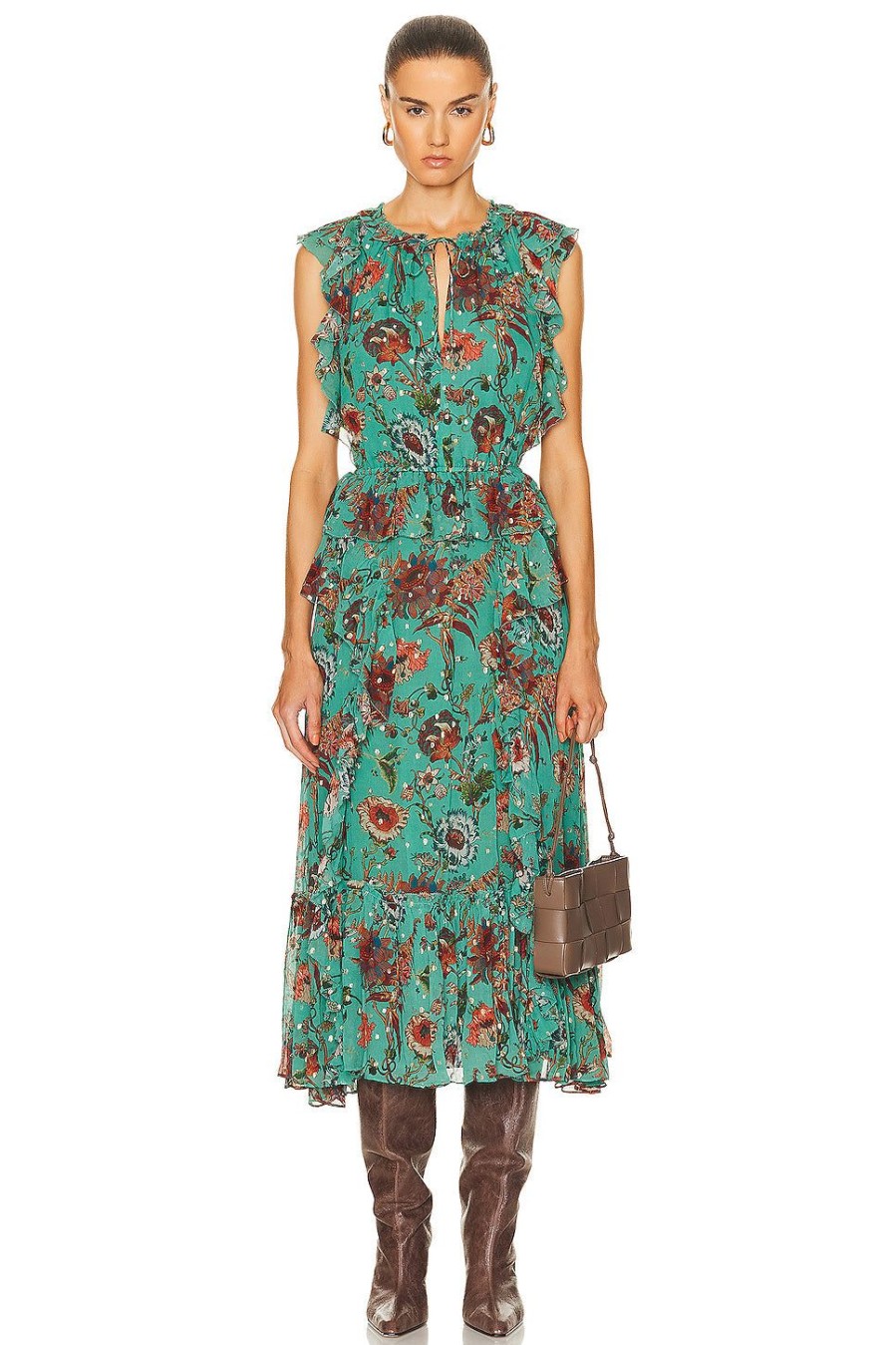 Women Ulla Johnson Dresses | Adrienne Dress Garden Bloom