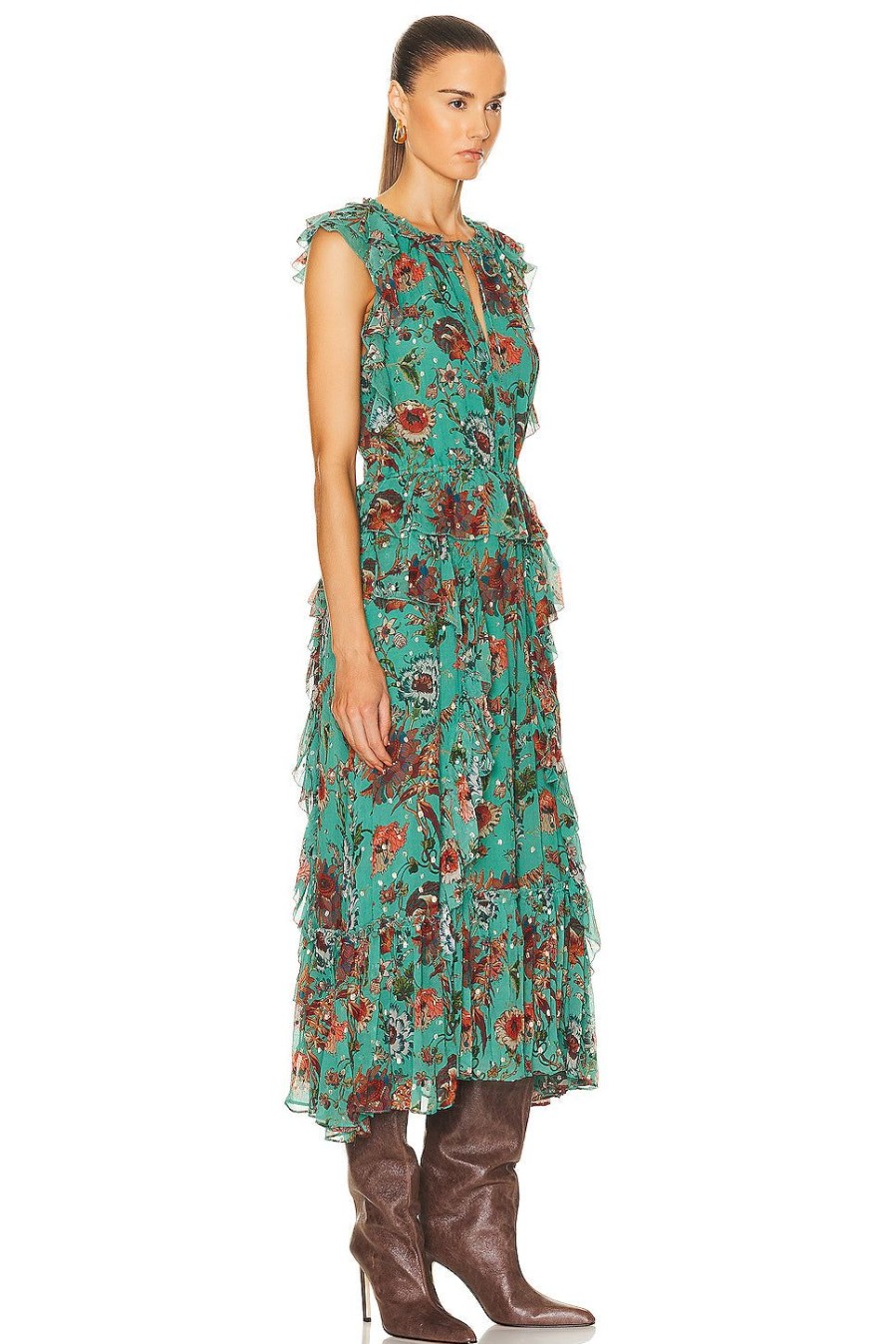 Women Ulla Johnson Dresses | Adrienne Dress Garden Bloom