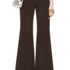 Women Acne Studios Pants | Flare Trouser Chestnut Brown