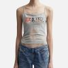 Women Diesel Tops | T-Hoper Devo Tank Top Grey