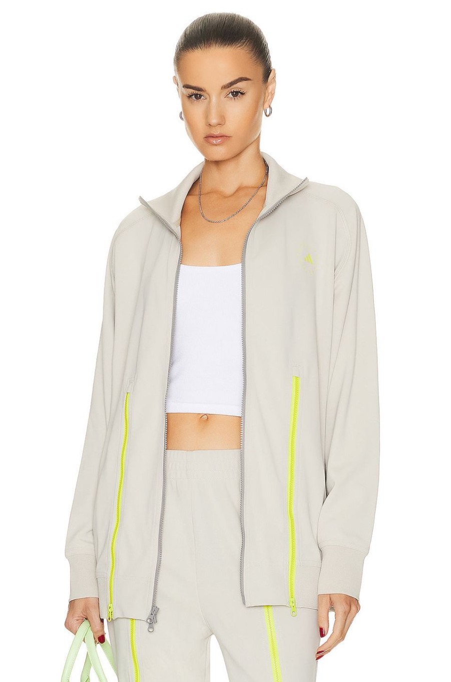 Women adidas by Stella McCartney Activewear | Tca Sportswear Track Sweater Gobi