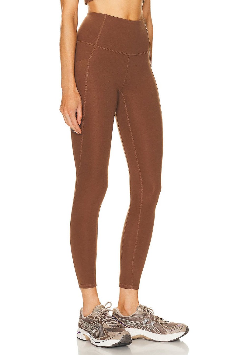 Women Varley Pants | Lets Move Pocket High 25 Legging Cocoa Brown