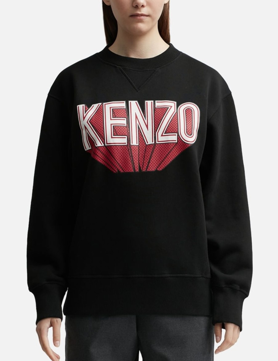 Women Kenzo Sweaters & Knits | 3D Oversized Sweatshirt Black