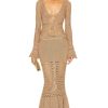 Women retrofete Dresses | Sereno Dress Metallic Nude Bronze