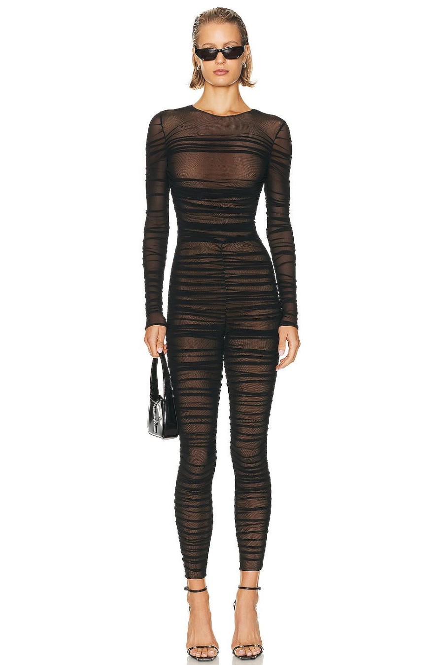 Women SER.O.YA Jumpsuits & Rompers | Virgo Catsuit Black