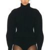 Women ALAÏA Sweaters & Knits | High Neck Sweater Noir Alaia