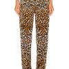 Women TOM FORD Pants | Logo Waist Leopard Pj Pant Black & Beige