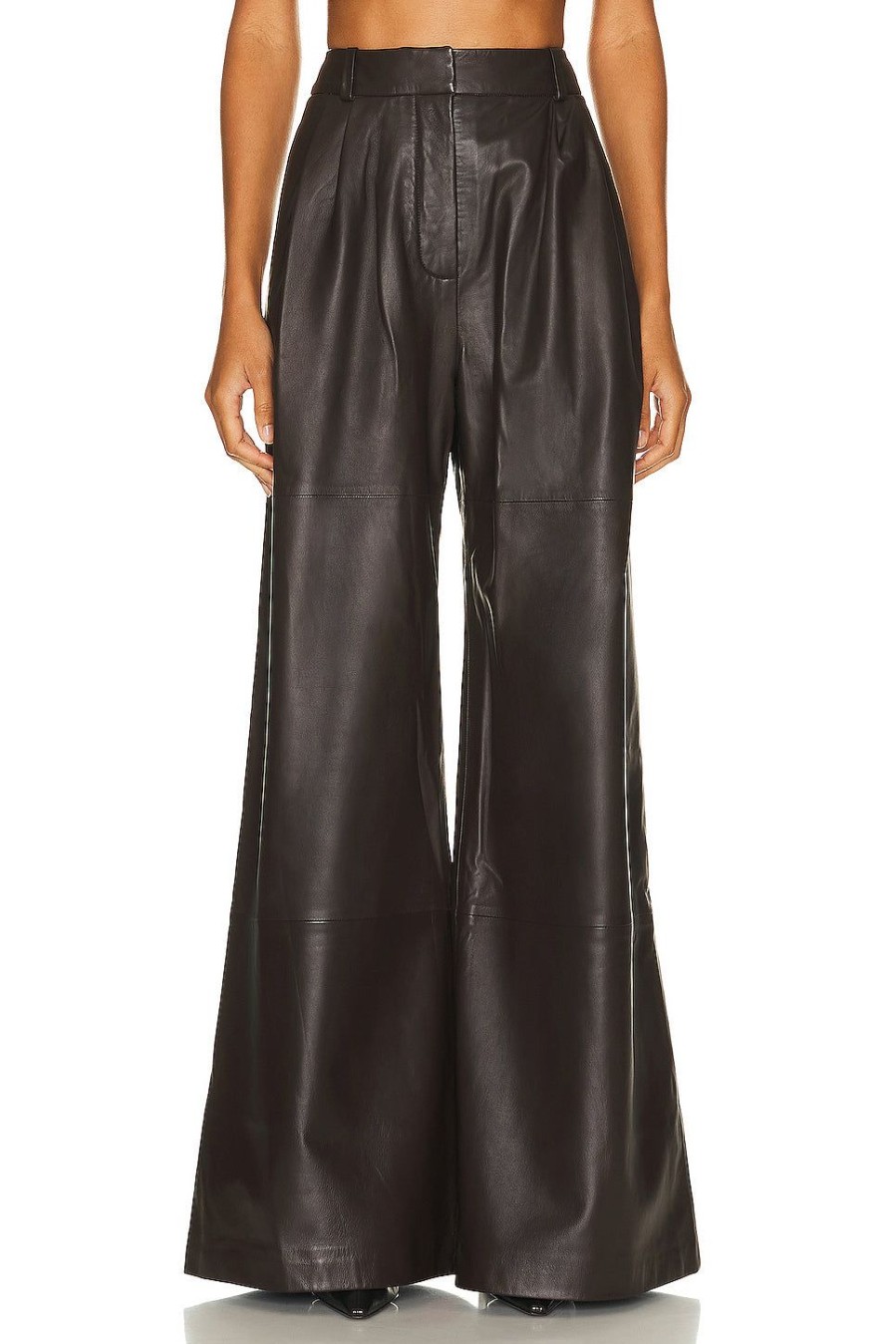 Women Zimmermann Pants | Luminosity Leather Pant Espresso