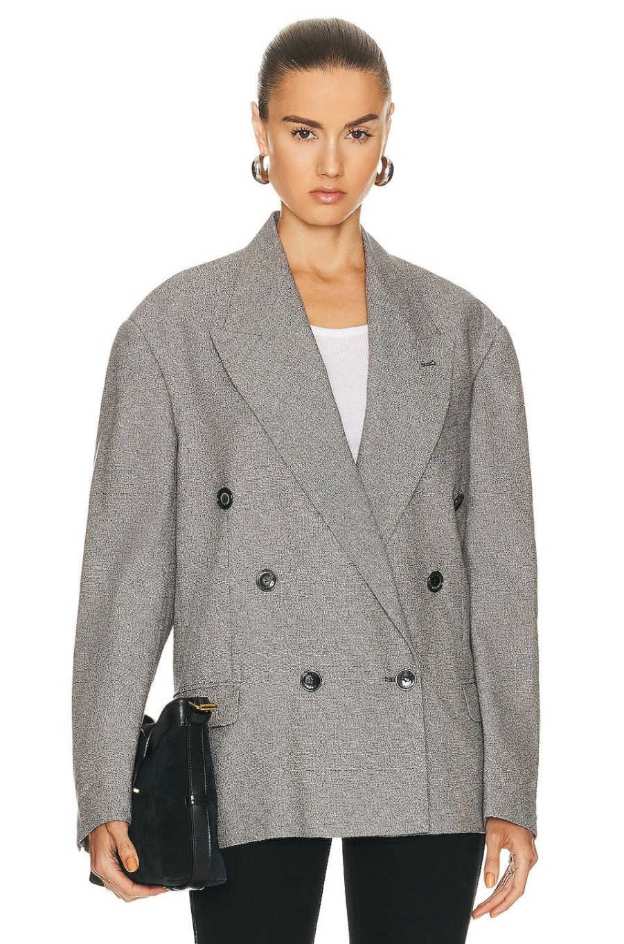 Women Isabel Marant Jackets & Coats | Klero City Costard Blazer Ecru & Black