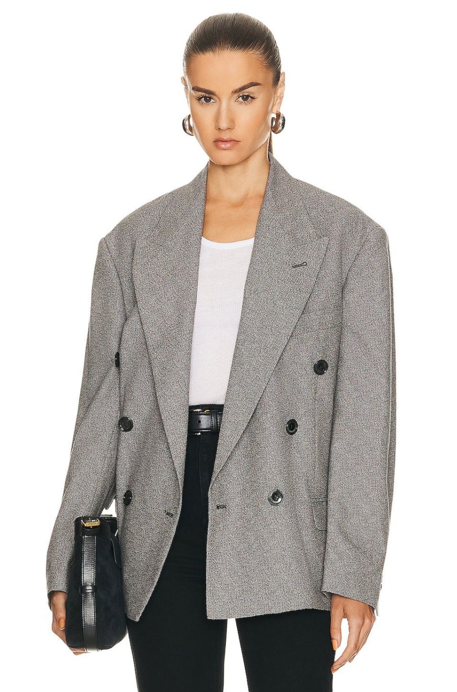 Women Isabel Marant Jackets & Coats | Klero City Costard Blazer Ecru & Black