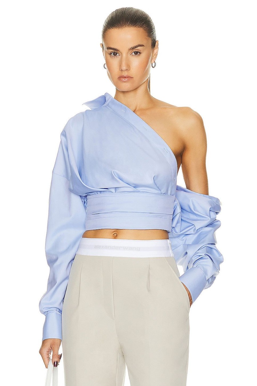 Women Alexander Wang Tops | Wrap Top Oxford