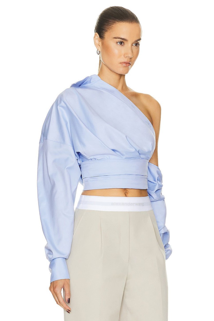 Women Alexander Wang Tops | Wrap Top Oxford