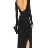 Women TOM FORD Dresses | Scoop Neck Evening Dress Black