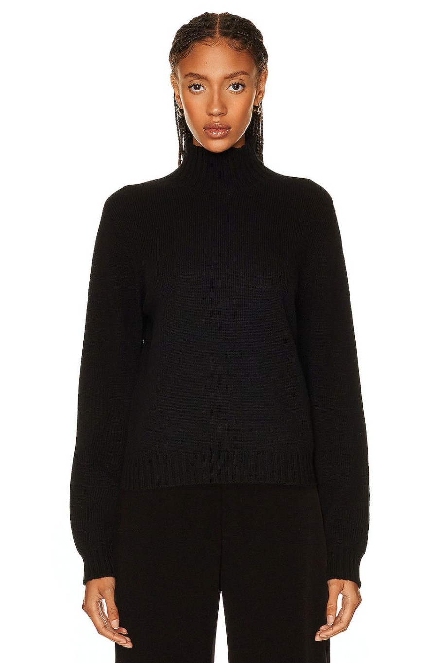 Women The Row Sweaters & Knits | Kensington Top Black