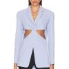 Women Coperni Jackets & Coats | Twisted Cut Out Jacket Lavender