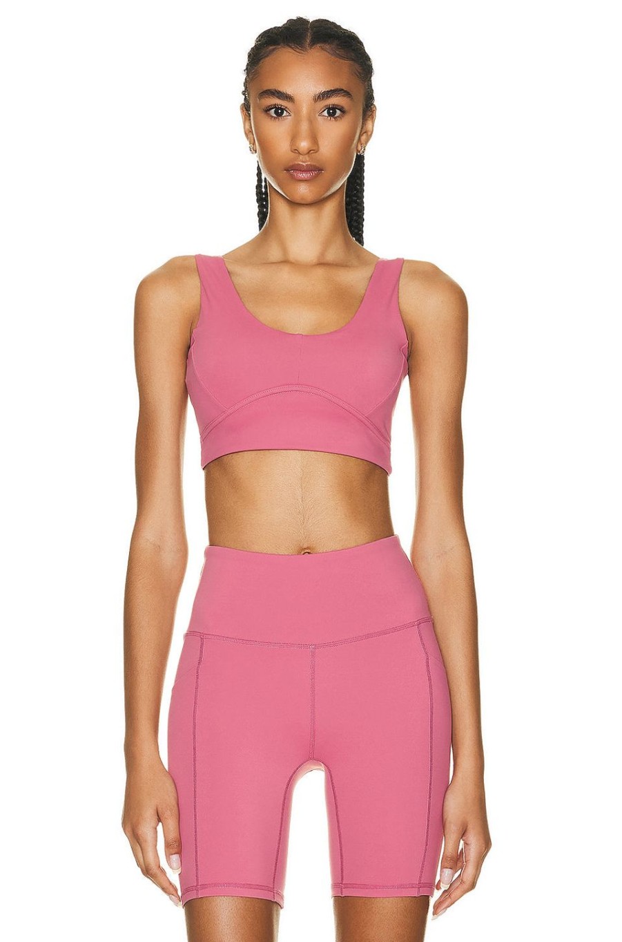 Women Varley Activewear | Lets Go Elsie Bra Rose Wine