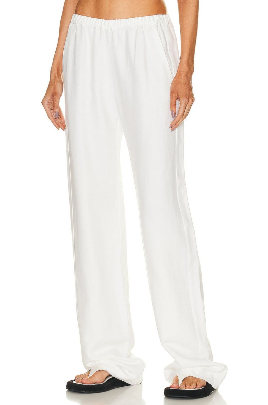 Women Enza Costa Pants | Twill Everywhere Pant Off White