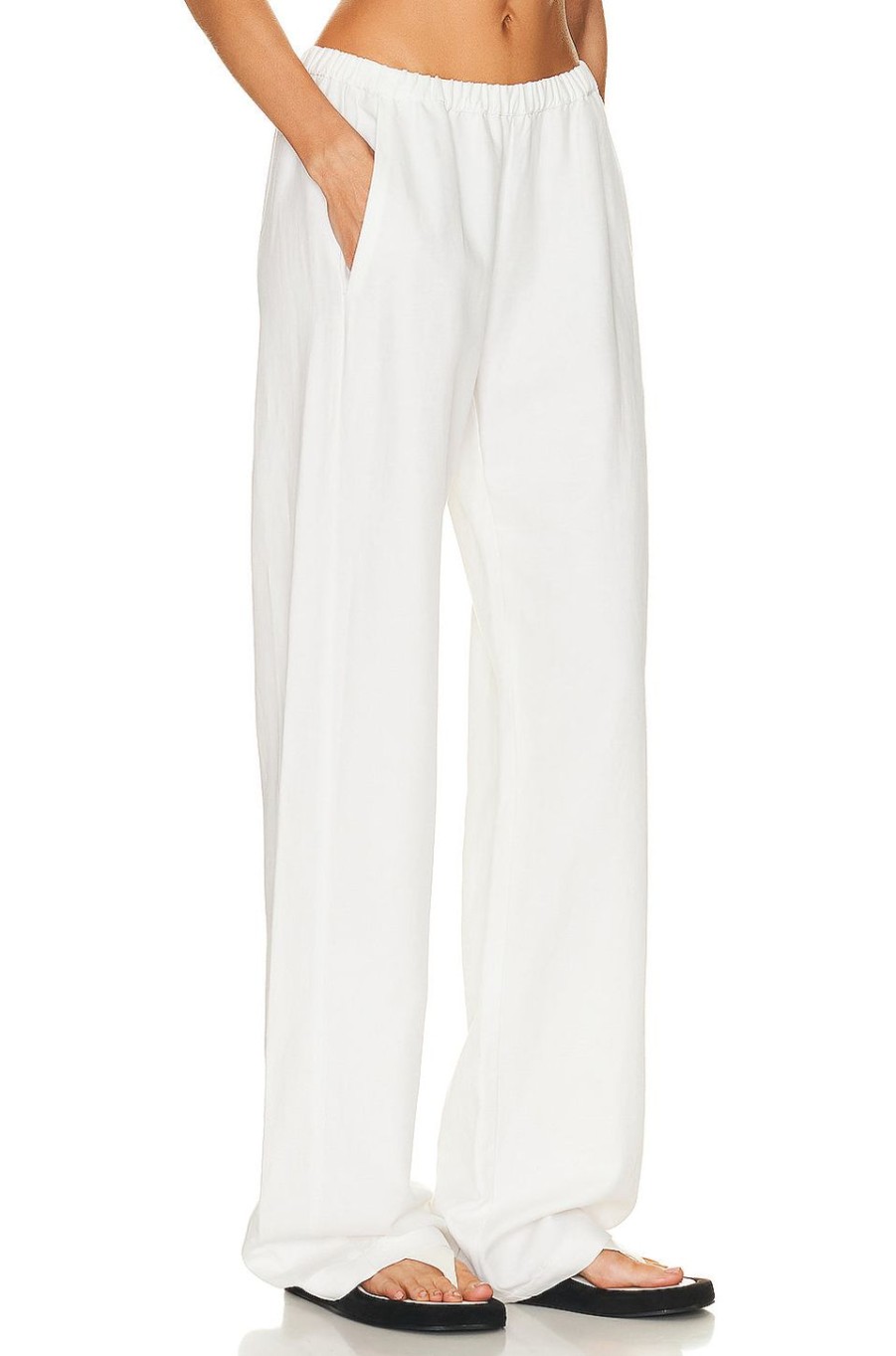 Women Enza Costa Pants | Twill Everywhere Pant Off White