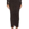 Women Alex Perry Skirts | Crystal Haisley Ruched Skirt Brown