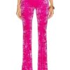 Women VERSACE Pants | Jersey Flare Pant Glossy Pink