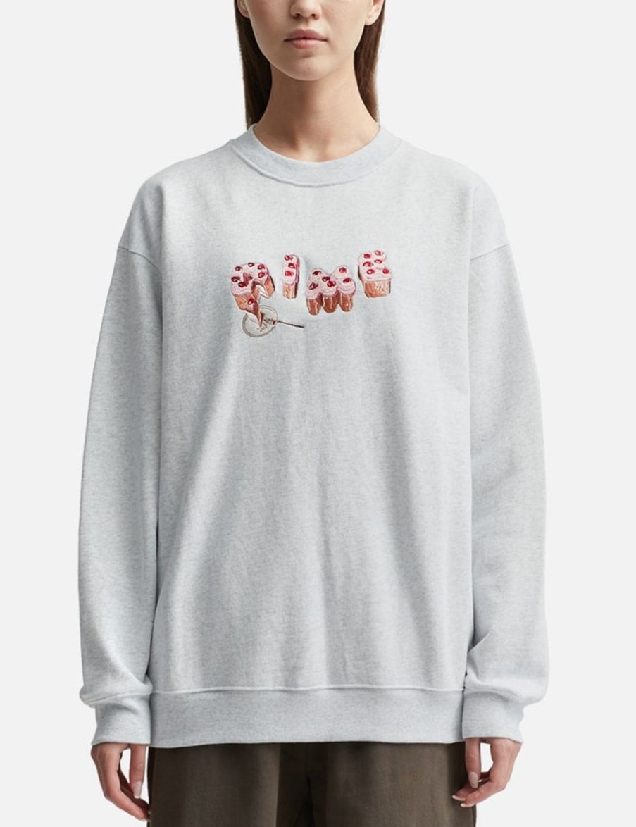 Women Dime Sweaters & Knits | Cake Crewneck White