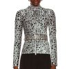 Women ALAÏA Jackets & Coats | Fitted Long Sleeve Jacket Gris & Noir