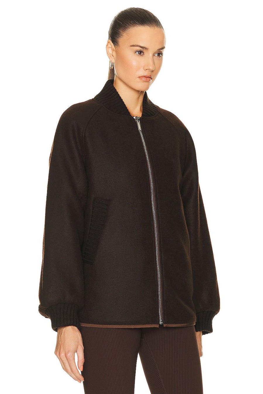 Women Varley Jackets & Coats | Reno Reversible Quilt Jacket Coffee Bean