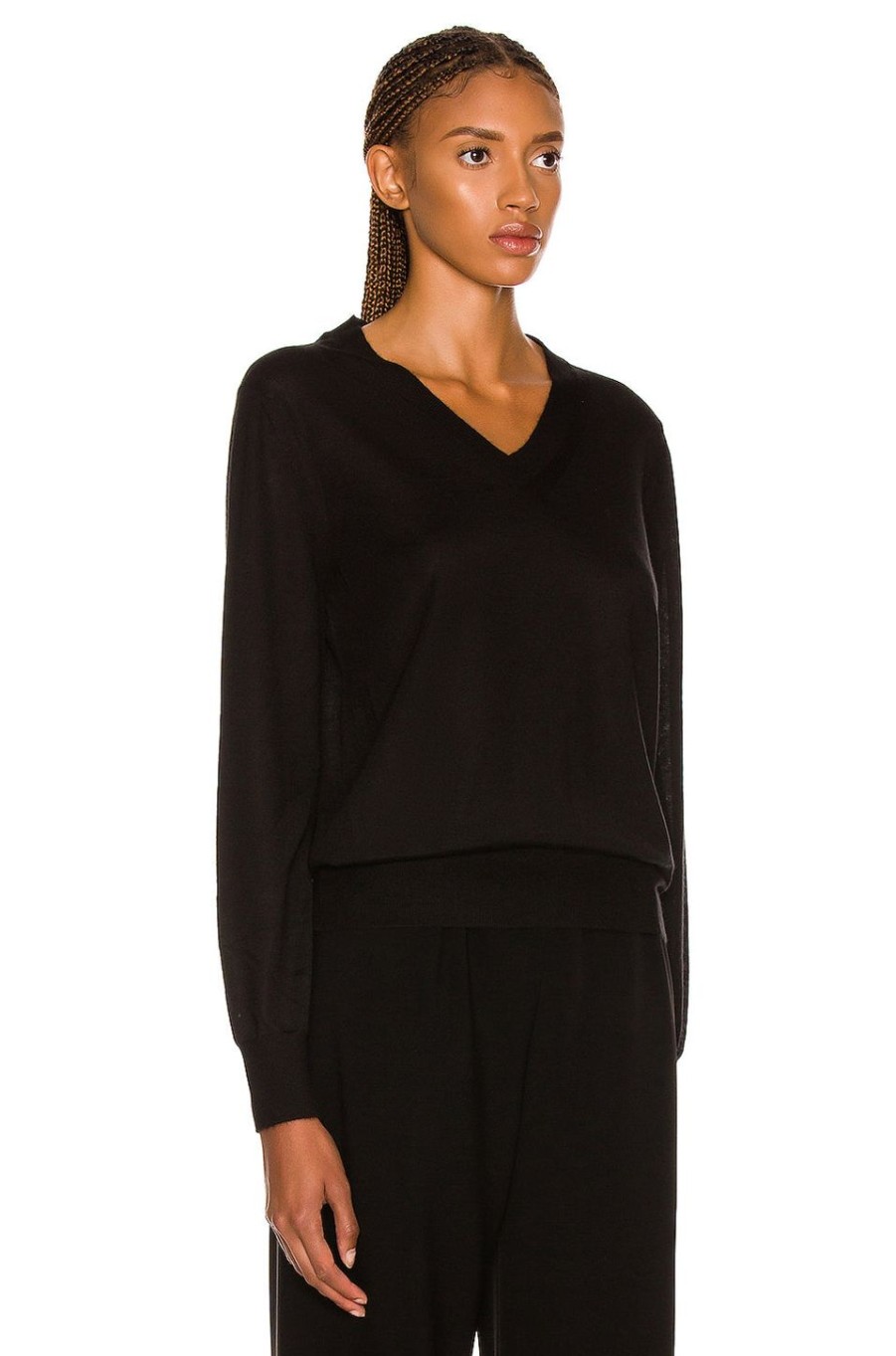 Women The Row Sweaters & Knits | Stockwell Sweater Black