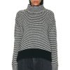 Women SABLYN Sweaters & Knits | Everett Cashmere Sweater Black Stripe