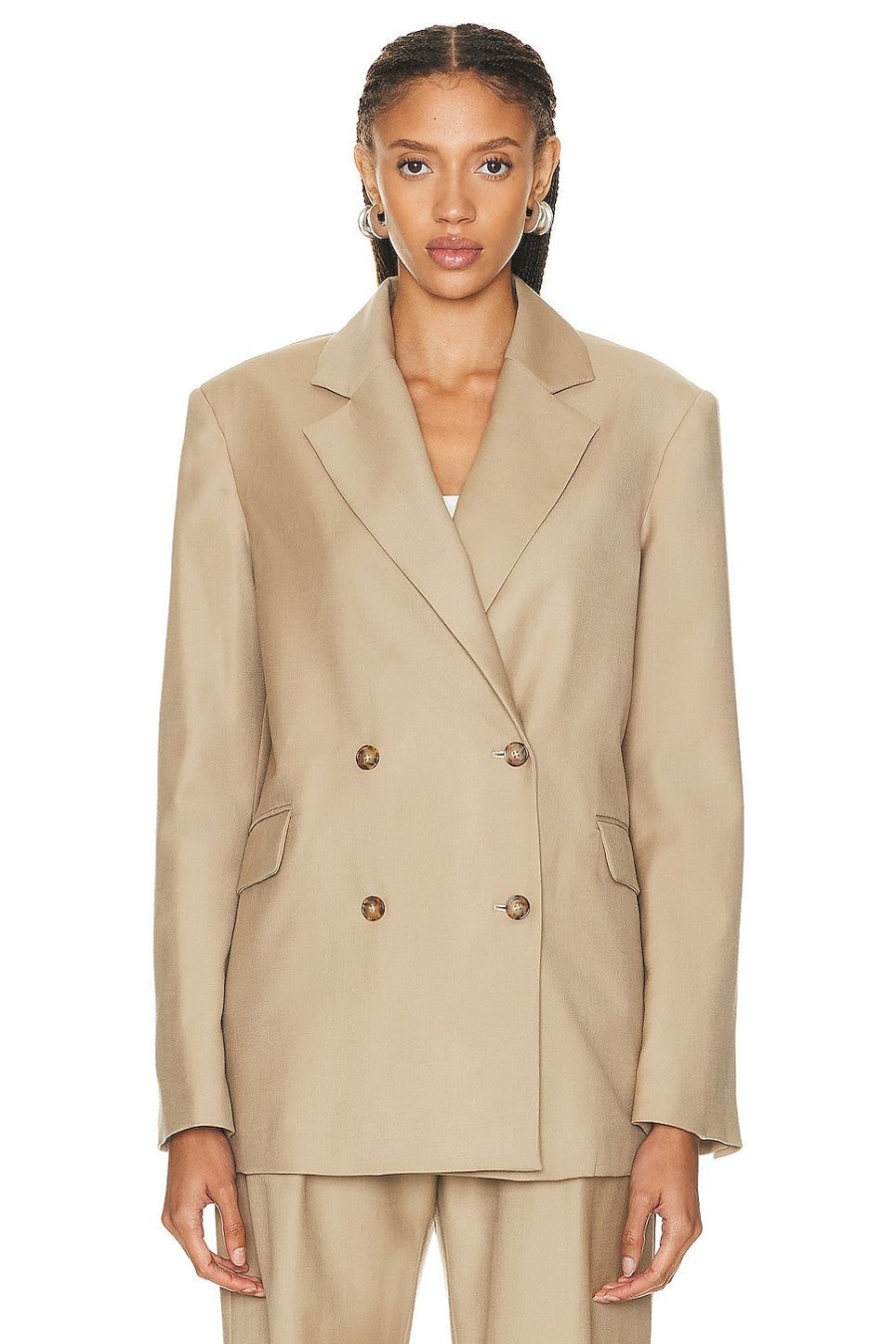 Women Loulou Studio Jackets & Coats | New Donau Blazer Beige