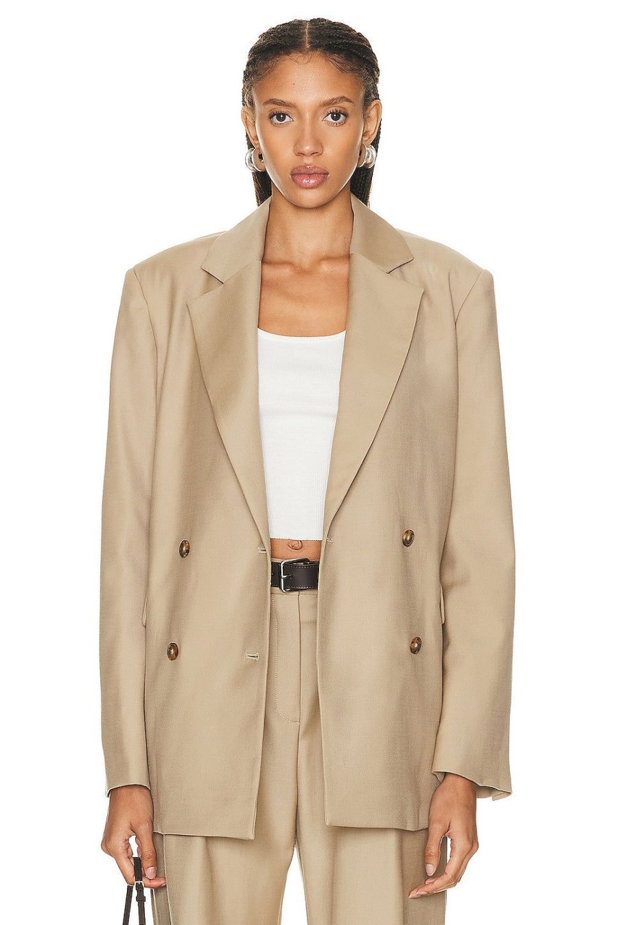 Women Loulou Studio Jackets & Coats | New Donau Blazer Beige