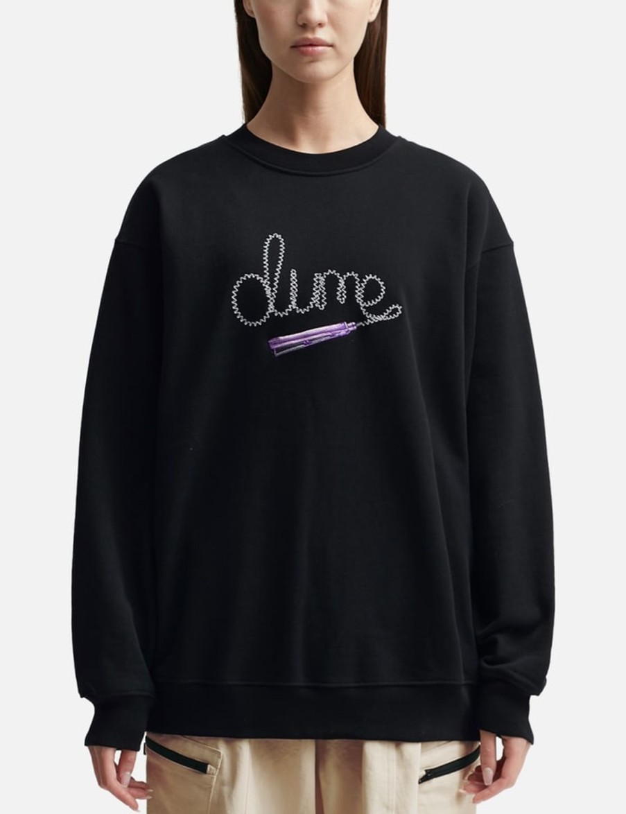 Women Dime Sweaters & Knits | Iron Crewneck Black