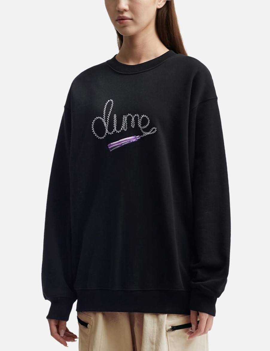 Women Dime Sweaters & Knits | Iron Crewneck Black