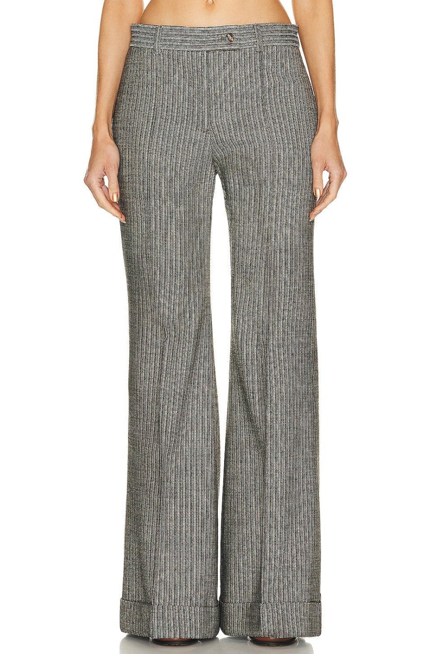 Women Acne Studios Pants | Wide Leg Pant Multi Taupe