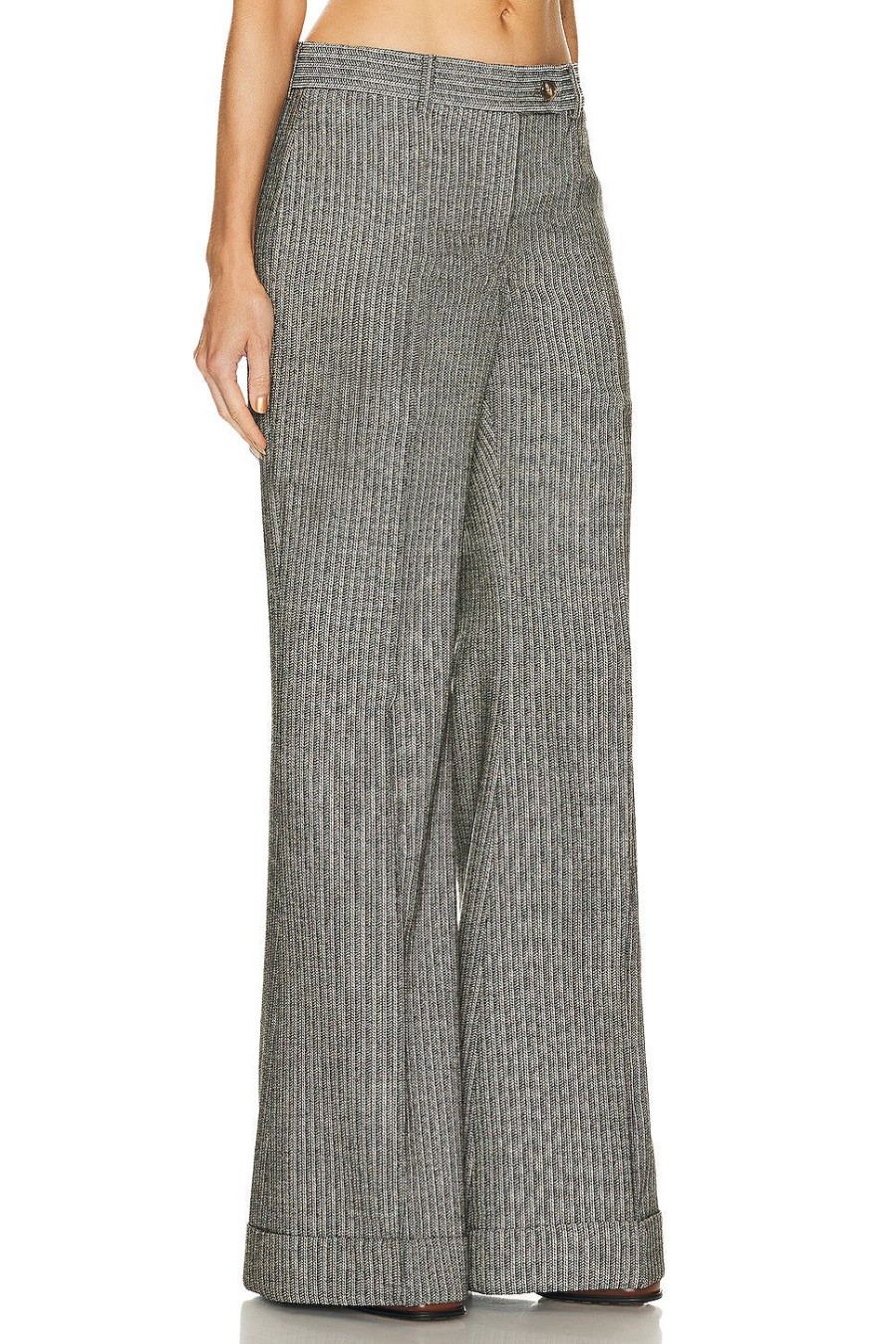 Women Acne Studios Pants | Wide Leg Pant Multi Taupe