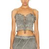 Women ROCOCO SAND Tops | River Corset Top Grey