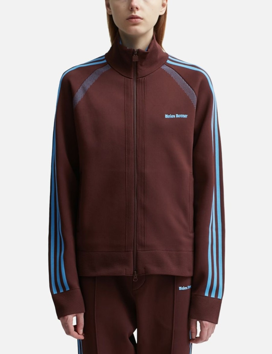 Women Adidas Originals Sweaters & Knits | Wales Bonner Statement Knit Track Top Brown