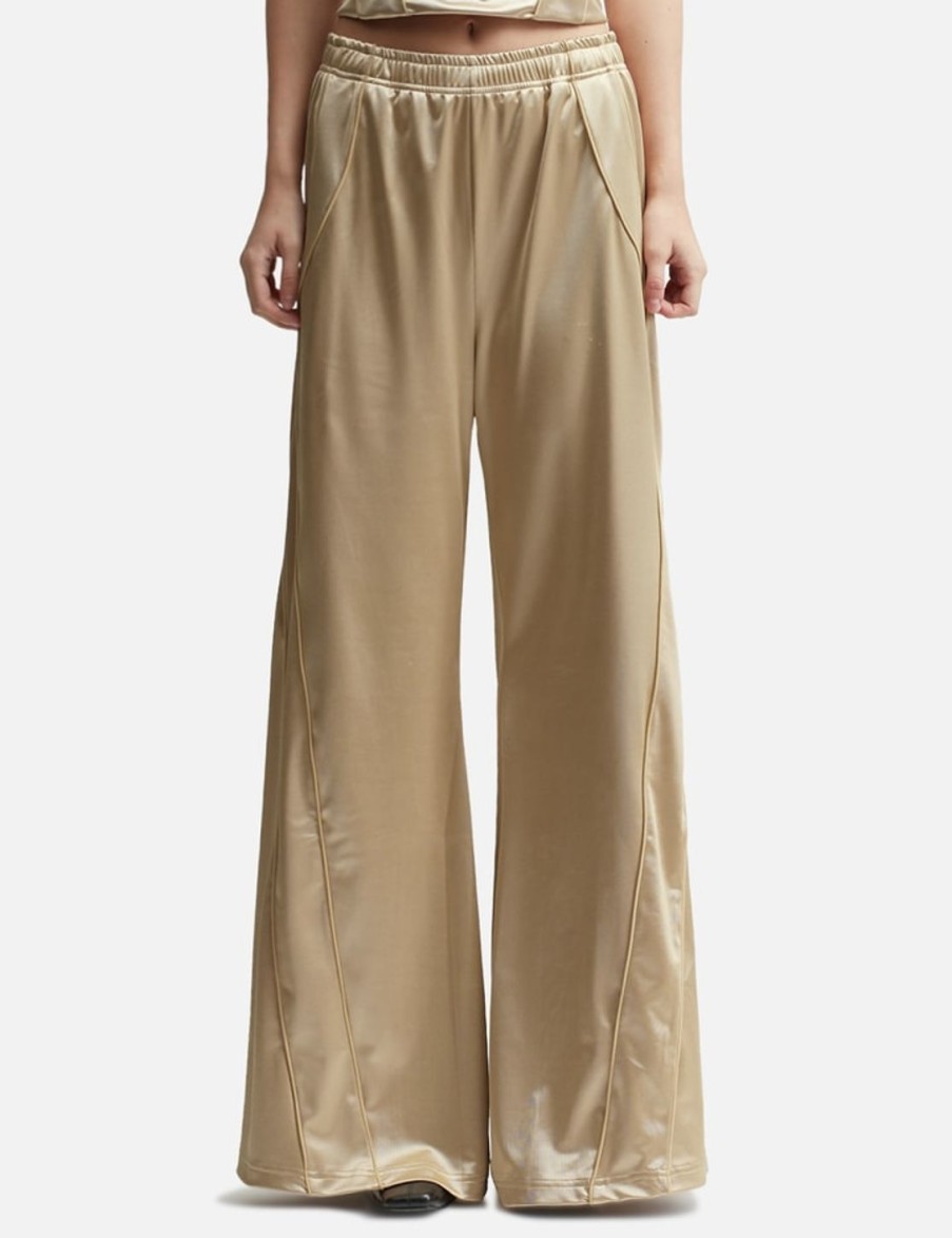 Women MM6 Maison Margiela Pants | Piped Pants Gold