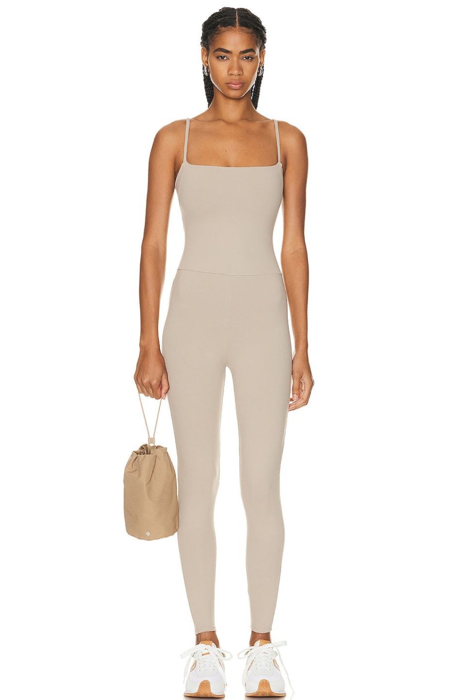 Women Live The Process Activewear | Senti Jumpsuit Sand Dune