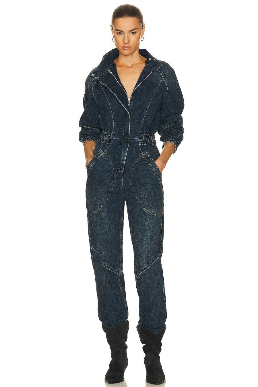 Women Isabel Marant Jumpsuits & Rompers | Kimea Jumpsuit Dark Blue