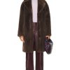 Women STAND STUDIO Jackets & Coats | Camille Cocoon Coat Ebony Brown