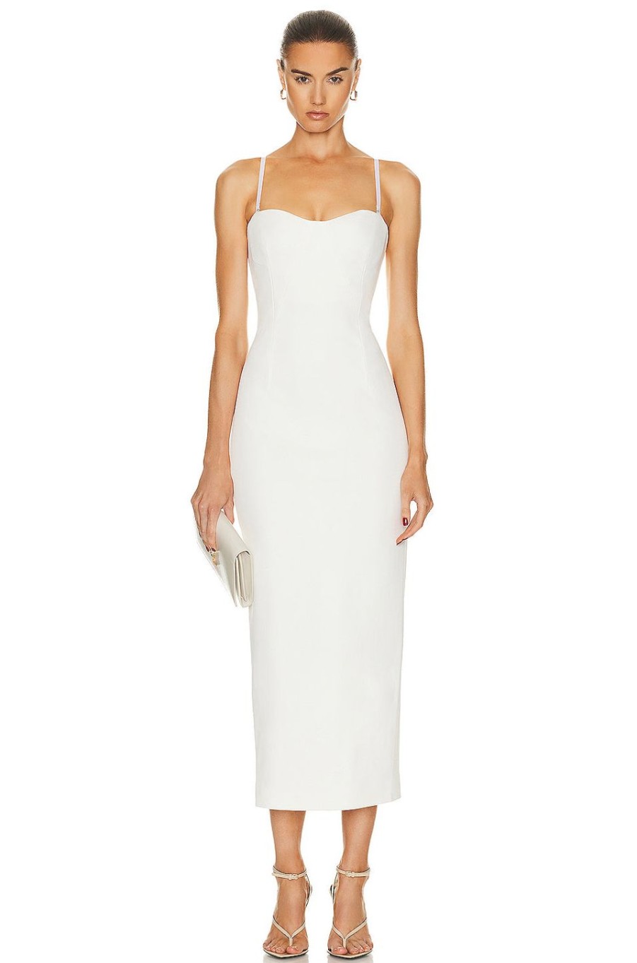 Women SIMKHAI Dresses | Caspian Bustier Dress White