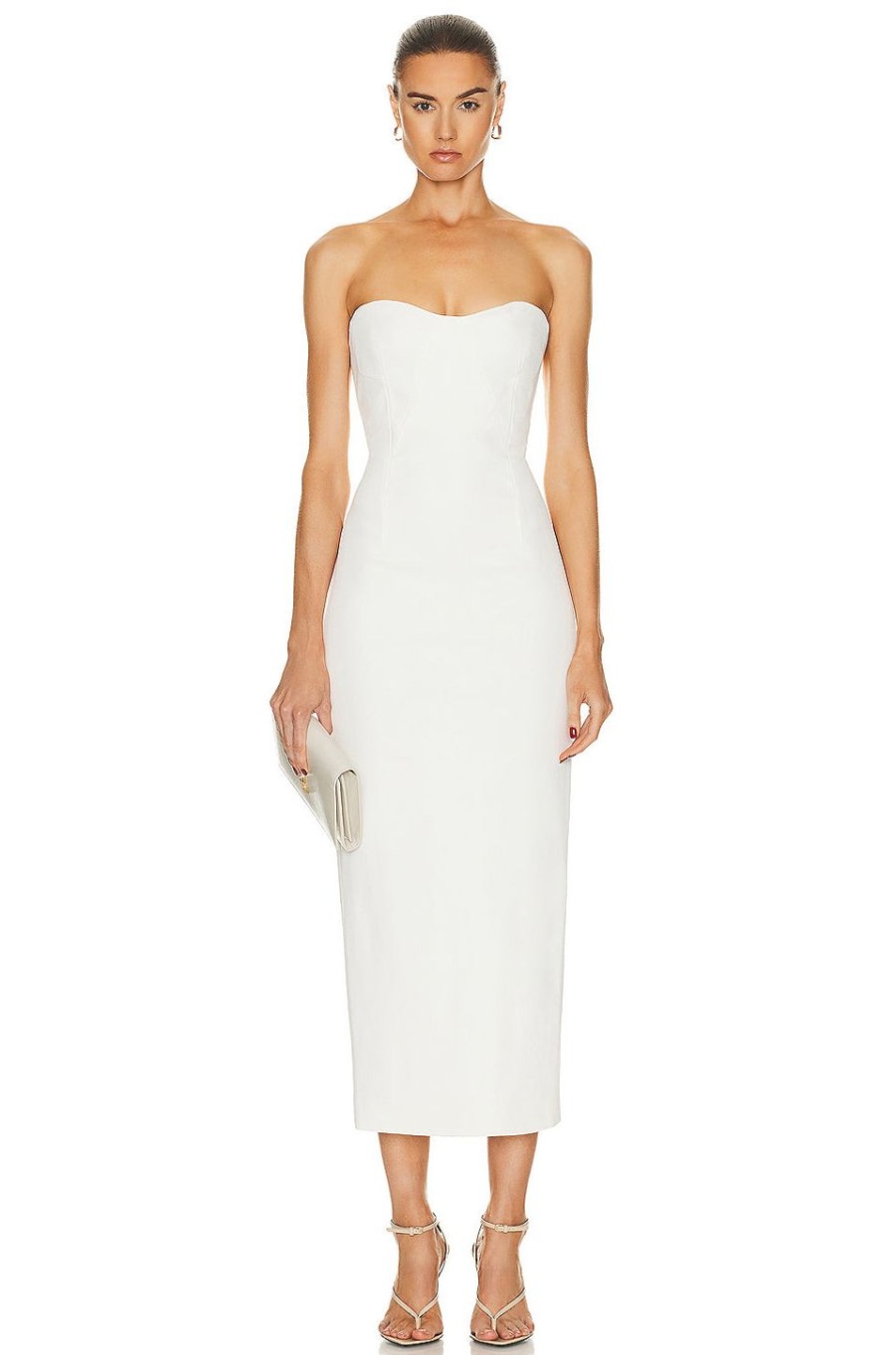 Women SIMKHAI Dresses | Caspian Bustier Dress White