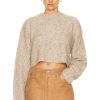 Women REMAIN Sweaters & Knits | Knit Melange Sweater Cobblestone