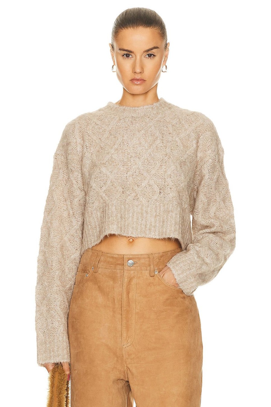 Women REMAIN Sweaters & Knits | Knit Melange Sweater Cobblestone